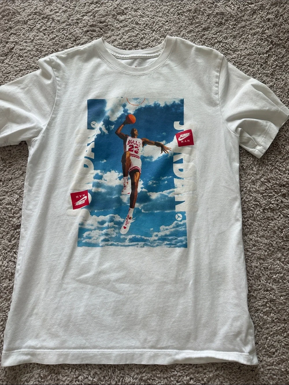 Jordan White Short Sleeve shirt
